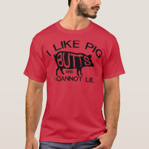 Camiseta Eu Gosto De Maçãs De PorcoEngraçados CHURRASCO De