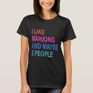 Camiseta Eu Gosto de Mahjong E Talvez 3 Pessoas
