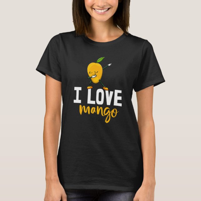 Camiseta Eu Gosto De Mango Sweet Dabbing Engraçado Mango Fr (Frente)