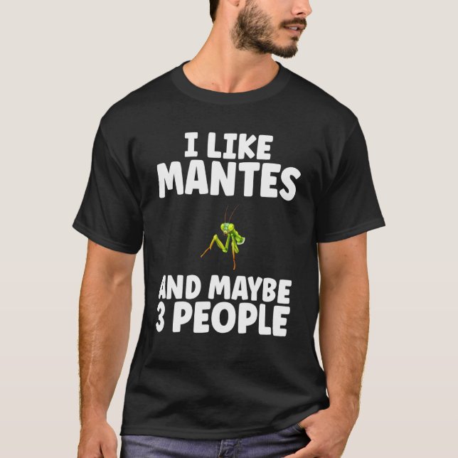 Camiseta Eu gosto de Mantes e talvez três Pessoas rezando M (Frente)