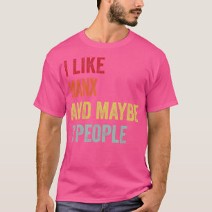 Camiseta Eu Gosto De Manx Talvez 3 Pessoas