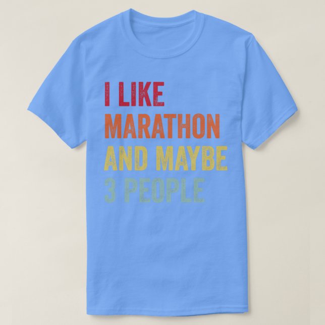 Camiseta Eu Gosto De Maratona Talvez 3 Pessoas (Frente do Design)