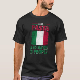 Camiseta Eu Gosto de Massa Itália Cultura Italiana Bandeira