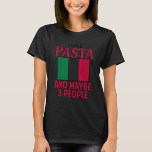 Camiseta Eu Gosto de Massa Itália Cultura Italiana Bandeira