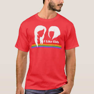 Camiseta Eu Gosto De Meninas Lésbicas Orgulho gay