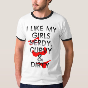 Camiseta EU GOSTO de MINHAS MENINAS t-shirt NERDY, CURVY E