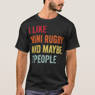 Camiseta Eu Gosto De Mini Rugby Talvez 3 Pessoas