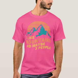 Camiseta Eu Gosto De Montanhas E Talvez De Três Pessoas De
