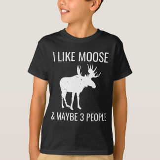 Camiseta Eu Gosto De Moose E Talvez 3 Pessoas De Apresentaç