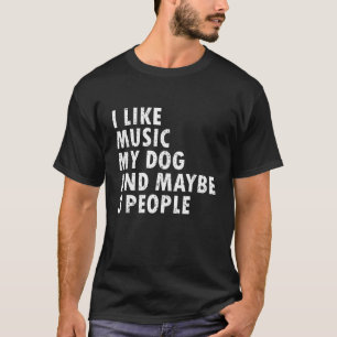 Camiseta Eu Gosto De Música Meu Cachorro Música Engraçada C