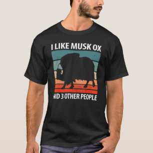 Camiseta Eu Gosto De Musk Ox E Outras 3 Pessoas