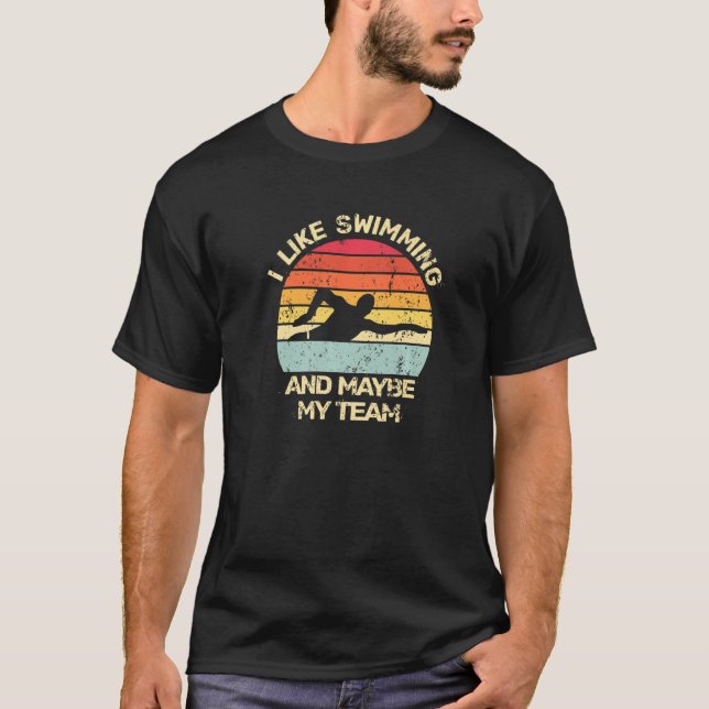 Camiseta Eu Gosto De Nadar Nadadores Nadadores Nadando Nata (Frente)