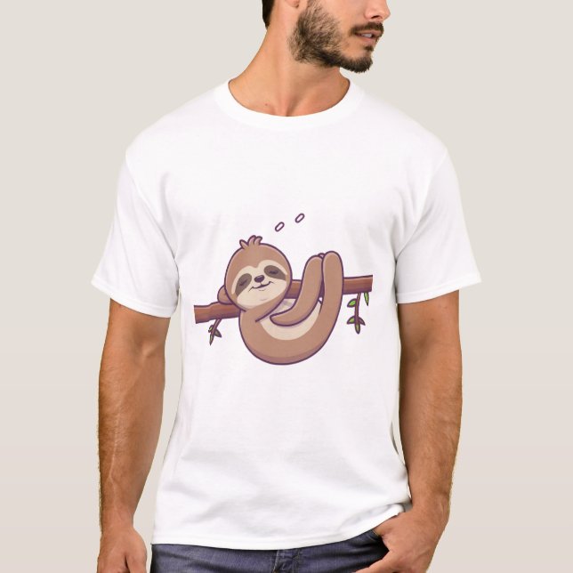 Camiseta Eu Gosto De Naps - Sloth De Nápoles (Frente)