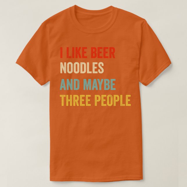 Camiseta Eu Gosto De Noodles De Cerveja (Frente do Design)