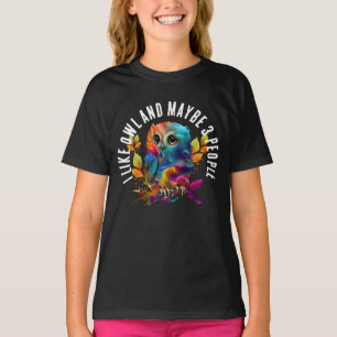 CAMISETA EU GOSTO DE OWL E TALVEZ 3 PESSOAS