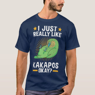 Camiseta Eu gosto de papagaio sem voo Kakapo