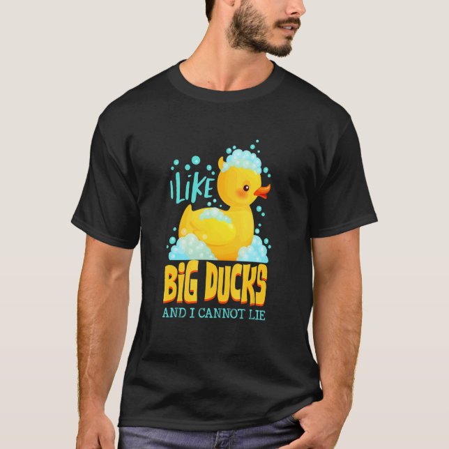 Camiseta Eu Gosto De Pato Grande E Não Posso Mentir Pato De (Frente)