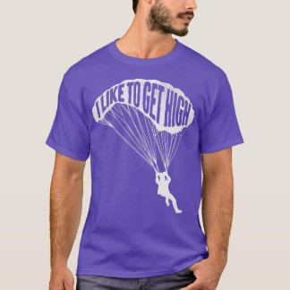 Camiseta Eu Gosto De Pegar O Skydiver Parachutist Pa