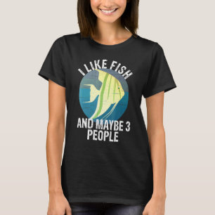 Camiseta Eu Gosto de Peixe-Anjo E Talvez 3 Pessoas
