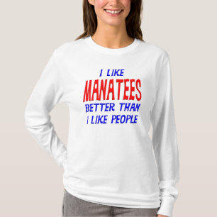 Camiseta Eu gosto de peixes-boi melhores do que eu gosto de