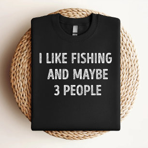 Camiseta Eu Gosto De Pescar E Talvez 3 Pessoas Engraçadas