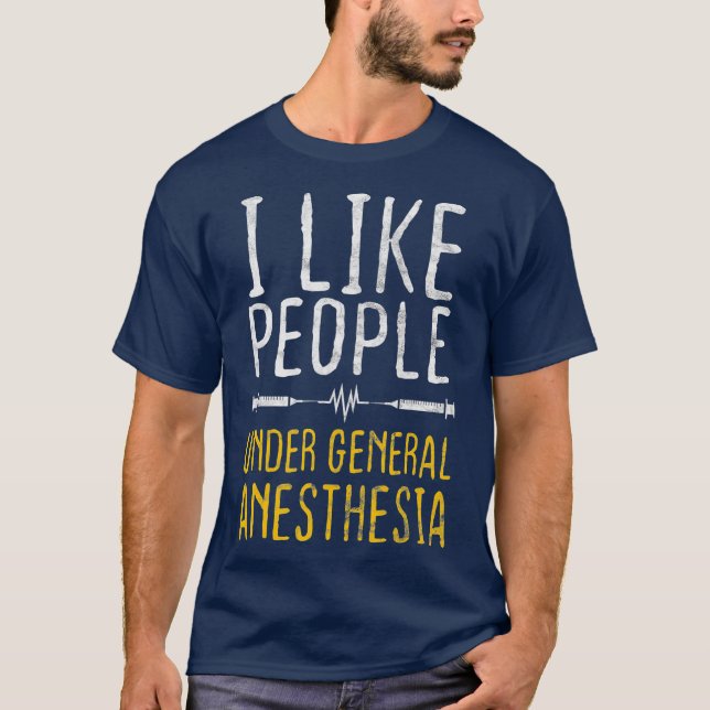 Camiseta Eu Gosto De Pessoas Sob Anestesia Geral (Frente)
