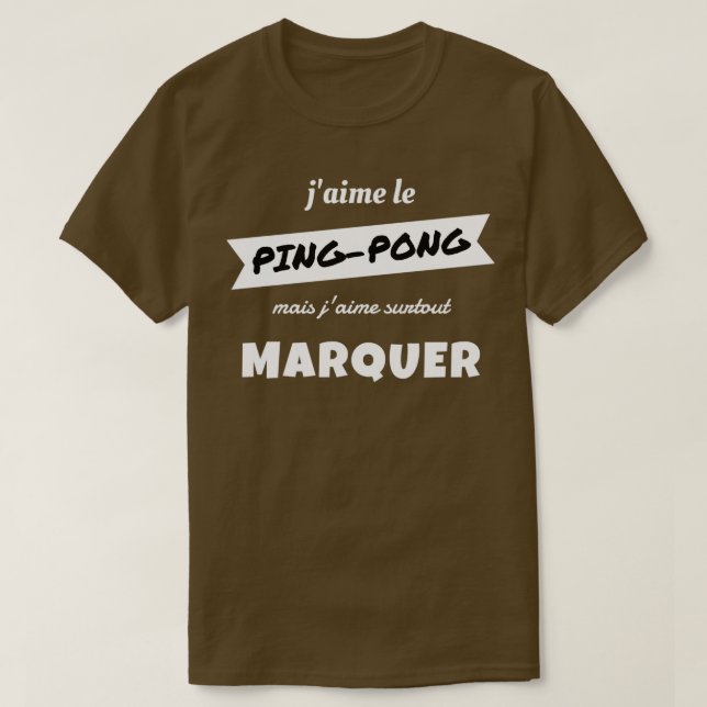 Camiseta Eu gosto de PINGPONG, mas eu gosto especialmente d (Frente do Design)