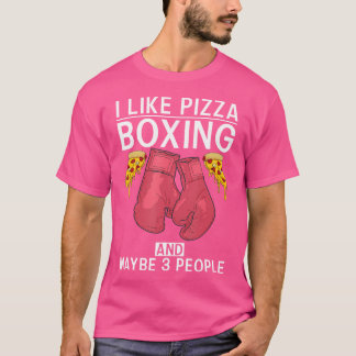 Camiseta Eu Gosto De Pizza Boxing E Talvez 3 Pessoas De Lut