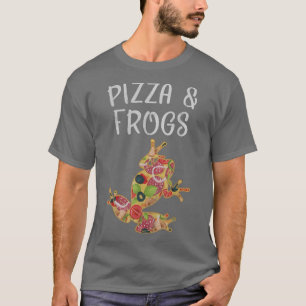 Camiseta Eu gosto de pizza e Sapos Sapos Engraçados Pizza A