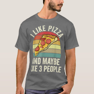 Camiseta Eu Gosto De Pizza E Talvez Como 3 Pessoas 651113