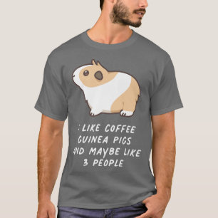 Camiseta Eu Gosto De Porcos De Café E Talvez 3 Pessoas Kawa