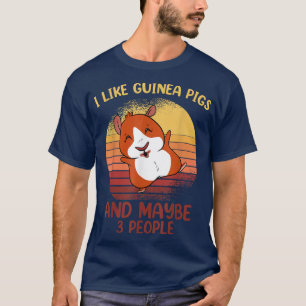 Camiseta Eu gosto de porcos-guineenses para donos de cobaia