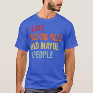 Camiseta Eu Gosto De Quebra-cabeça De Palavras Cruzadas Tal