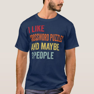 Camiseta Eu Gosto De Quebra-cabeça De Palavras Cruzadas Tal