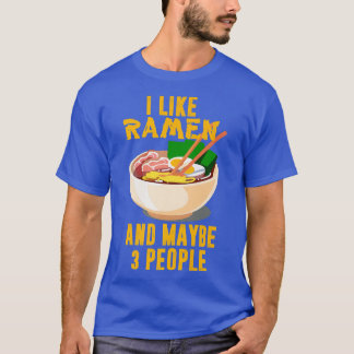 Camiseta Eu Gosto De Ramen E Talvez 3 Pessoas, Anime Legal