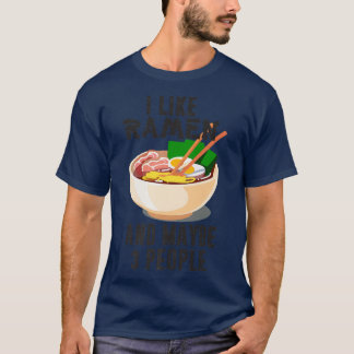 Camiseta Eu Gosto De Ramen E Talvez 3 Pessoas, Anime Legal