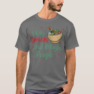 Camiseta Eu Gosto De Ramen E Talvez 3 Pessoas, Anime Legal