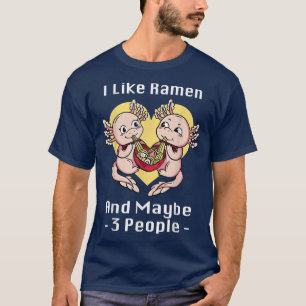 Camiseta Eu Gosto De Ramen E Talvez 3 Pessoas De Animação J