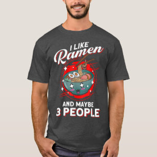Camiseta Eu Gosto De Ramen E Talvez De Três Pessoas De Sopa