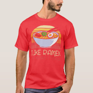 Camiseta Eu Gosto De Ramen E Talvez Três Pessoas De Comida