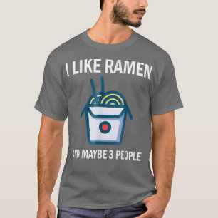 Camiseta Eu Gosto De Ramen Kawaii, Comida De Noodle Anime J
