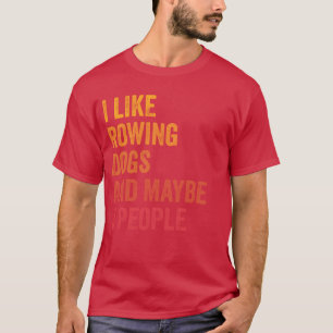 Camiseta Eu Gosto De Remar E Cachorros e Talvez 3 Pessoas P