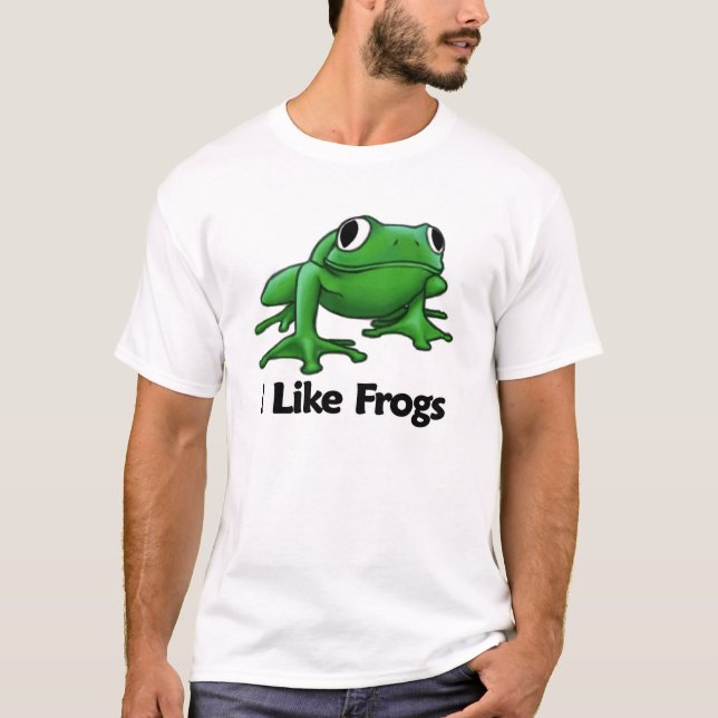 Camiseta Eu gosto de sapos (Frente)