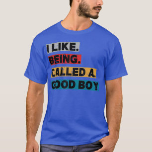 Camiseta Eu Gosto de Ser Chamado de Bom Menino Frase Engraç