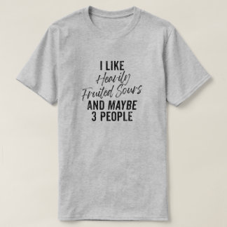 Camiseta Eu gosto de sessões muito frustradas e talvez três