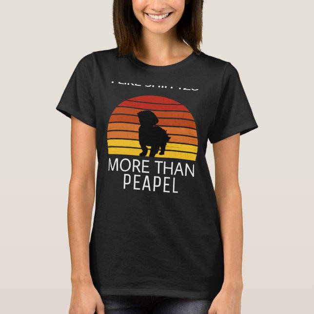 Camiseta Eu Gosto De Shih Tzu Than Peapel (Frente)