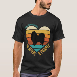 Camiseta Eu Gosto de Spitz Alemães e Talvez 3 Pessoas Retro