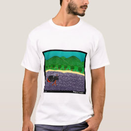 Camiseta Eu Gosto De Sticks, Black Lab - Stephen Huneck