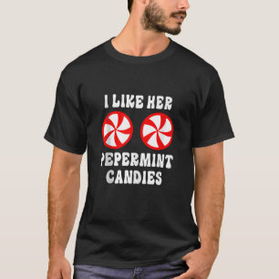 Camiseta Eu Gosto De Sua Peppermint Candies Groovy Christma