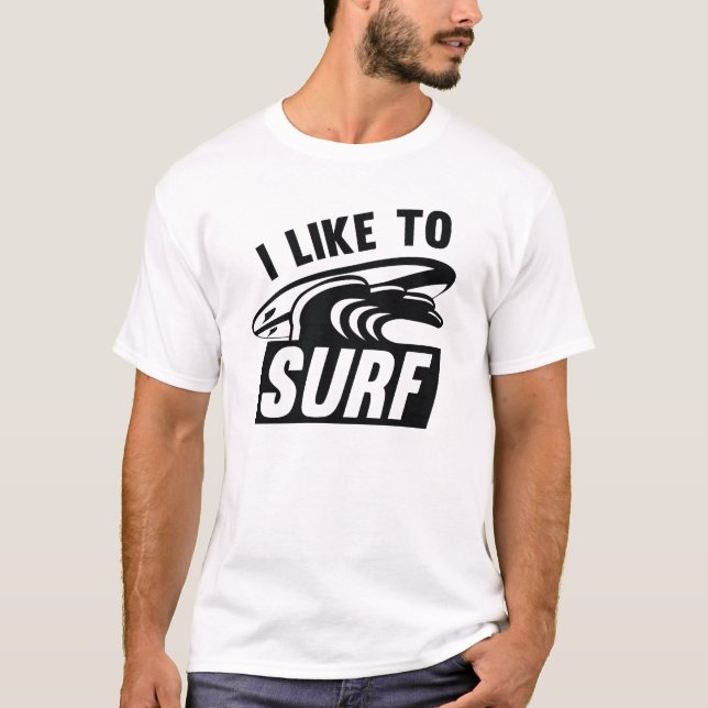 Camiseta Eu Gosto De Surf (Frente)